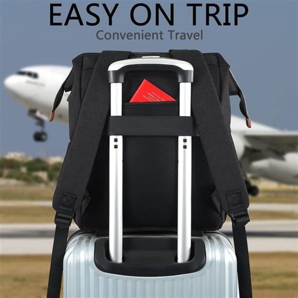 Travel Laptop Backpack, Doctor Teacher Work RFID Anti Theft Durable Laptops - Picture 5 of 6